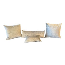 Contemporary Restoration Hardware Oushak Velvet Decor Pillows- Set of 4. Original Price: $1,536