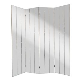 Four Panel Mirrored Divider