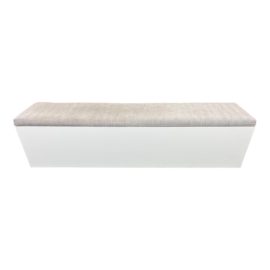 CB2 Catch-All Large Sand Storage Bench. Original Price: $700