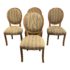 Late 20th Century Henredon Charisma Collection Custom Side Chairs, Set of 4