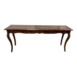 Late 20th Century French Inspired Wood Console Table