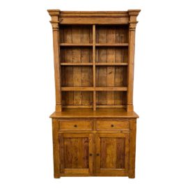 Rooms & Gardens Two Piece Reclaimed Pine English Hutch. Original Price: $3,500