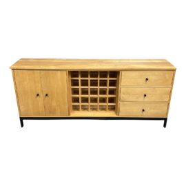 Room & Board Beaver Manufacturing Inc Linear Collection Maple Wine Storage Sideboard. Original Price: $2,300