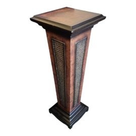 CBK Furniture Cane Inset Pedestal