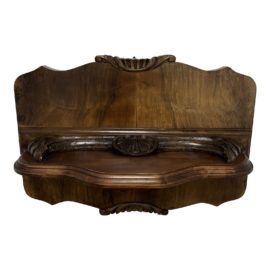 Early 20th Century Carved Wood Floating Wall Shelf