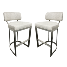 NEW Palecek Conrad Bar Stools, a Pair. Original Price: $7974