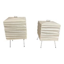 Isamu Noguchi Akari 3x Light Sculptures, a Pair