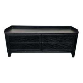 Restoration Hardware French Railroad Media Console - Iron Patina. Original Price: $615