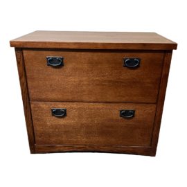 Arts and Crafts Style Wood Lateral File
