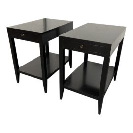 Dessin Fournir Kerry Joyce Nichols Mahogany Side Tables Atelier, a Pair. Original Price: $10,320