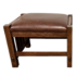 Stickley Mission Collection Oak + Leather Foot Stool. Original Price: $1,300