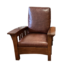 Stickley Furniture Bow Arm Morris Reclining Oak + Leather Chair.. Original Price: $7,954