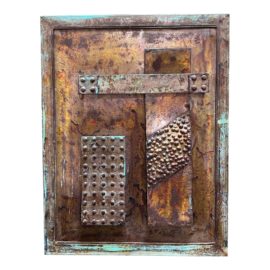 Contemporary Mixed Metal Collage Original Artwork