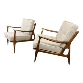 Anthropologie Haverhill Mid Century Style Armchairs, a Pair. Original Price: $1,596
