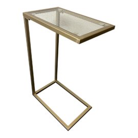 Contemporary Brass + Glass C Table