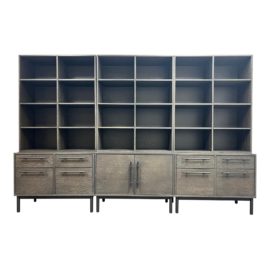 Arhaus Sullivan Collection Modular Triple Bookcase, Set of Six. Original Price: $10,800