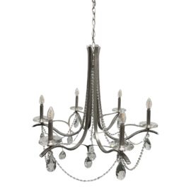 Schonbek Vesca Six Light Crystal Chandelier. Original Price: $2,595