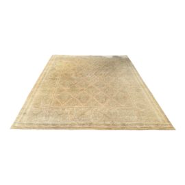 Vintage Turkish Wool Neutral Rug - 8′ × 10′2″