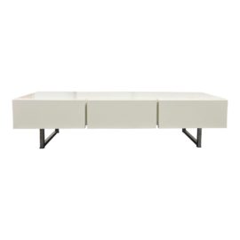 Calligaris White Lacquered 3-Drawer Media Sideboard. Original Price: $1,100