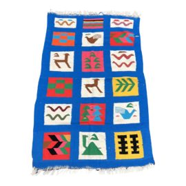 Vintage Tunisian Berber Kilim Rug - 2′11″ × 4′7″