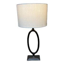NEW Pottery Barn Easton Forged-Iron Table Lamp. Original Price: $250