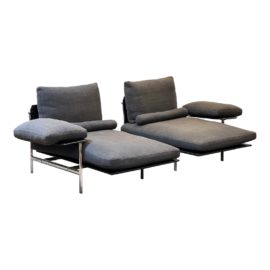 B & B Italia Paola Nava Diesis Chaises, a Pair. Original Price: $9,750