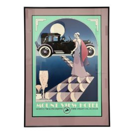 Stephan Hall Signed Mount View Hotel Poster, Napa Valley