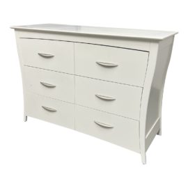Pali Trieste Double White Six Drawer Dresser. Original Price: $1,030