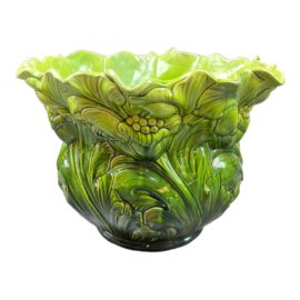 Majolica English Green Pottery