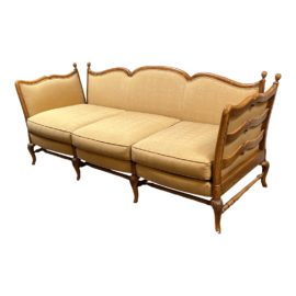Vintage French Provincial Knole Style Sofa. Original Price: $8,000