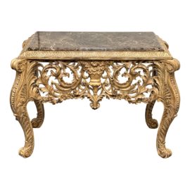 Ferguson Copeland Ornate Marble Top Console Table