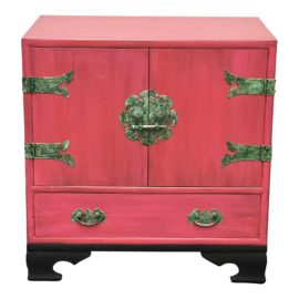 Chinese Pink + Green Chest