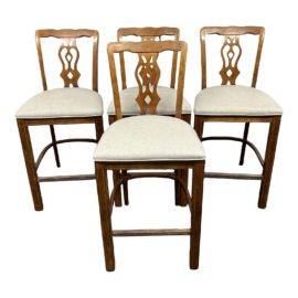 Century Furniture Chippendale Counter Stools, Set of Four