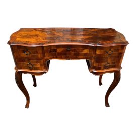 Antique French Marquetry Writing Desk