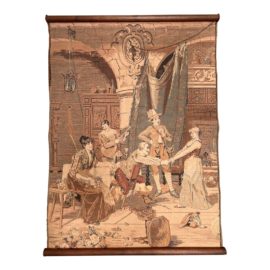 Antique Mounted Tapestry