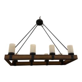 Ballard Designs Arturo 8-Light Rectangular Chandelier. Original Price: $700