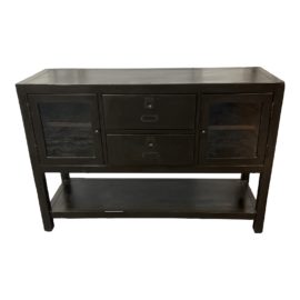 Dark Finish Wooden Cabinet / Sideboard
