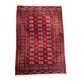 Vintage Bokhara Wool Area Rug - 6′2″ × 9′9″