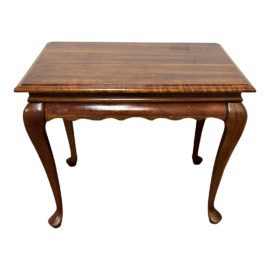 Vintage Wood Two Tray Side Table