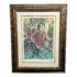 Marc Chagall Artist With Lovers Limited Edition Large Framed Print 450/500