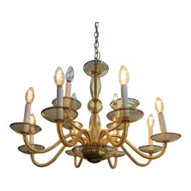 Murano Twelve-Light Chandelier