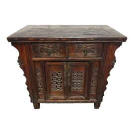 19th Century Chinese Carved Wood Sideboard. Original Price: $5,333
