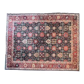 Persian Style Wool Area Rug - 7′12″ × 11′2″