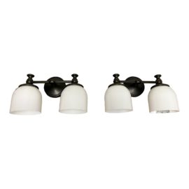 Pottery Barn Mercer Double Sconces, a Pair. Original Price: $358