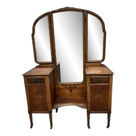 Vintage Vanity + Mirror