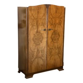 Antique Burled Wood Armoire