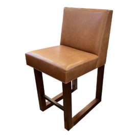 Marco Fine Furniture Custom Leather Counter Stool. Original Price: $4,998