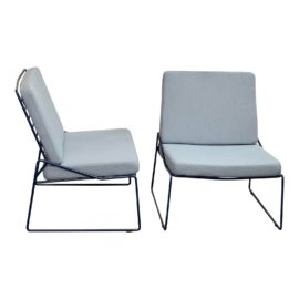 Industry West Cricket Lounge Chairs, a Pair