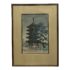 Kawase Hasui Rain in Nara, the Kofuku Pagoda Vintage Woodblock Print