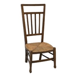 Antique English Children's Tall Wood Chair. Original Price: $900